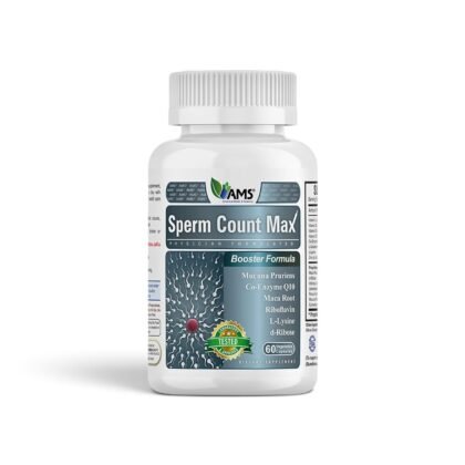 AMS Sperm Count Max – Male Reproductive Wellness Support, 60 Vegetable Capsules