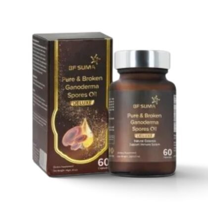 Pure & Broken Ganoderma Spores Oil Deluxe – 60 Capsules