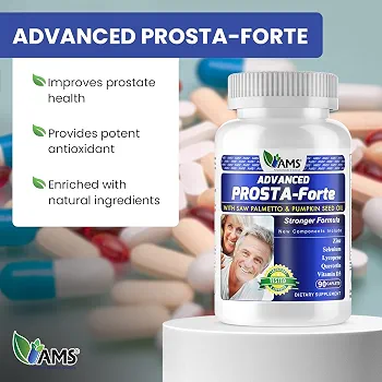 AMS Advanced PROSTA-Forte – Prostate Wellness Support, 90 Caplets - Image 2