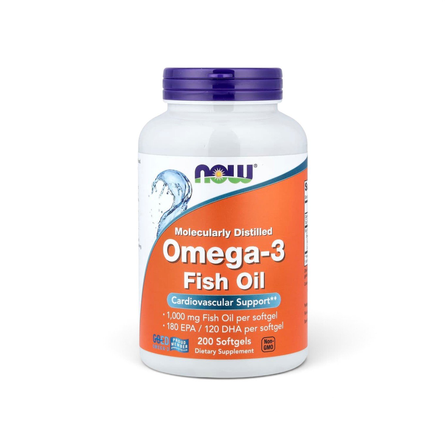 NOW Foods Omega-3 Fish Oil 1000 mg – 200 Softgels